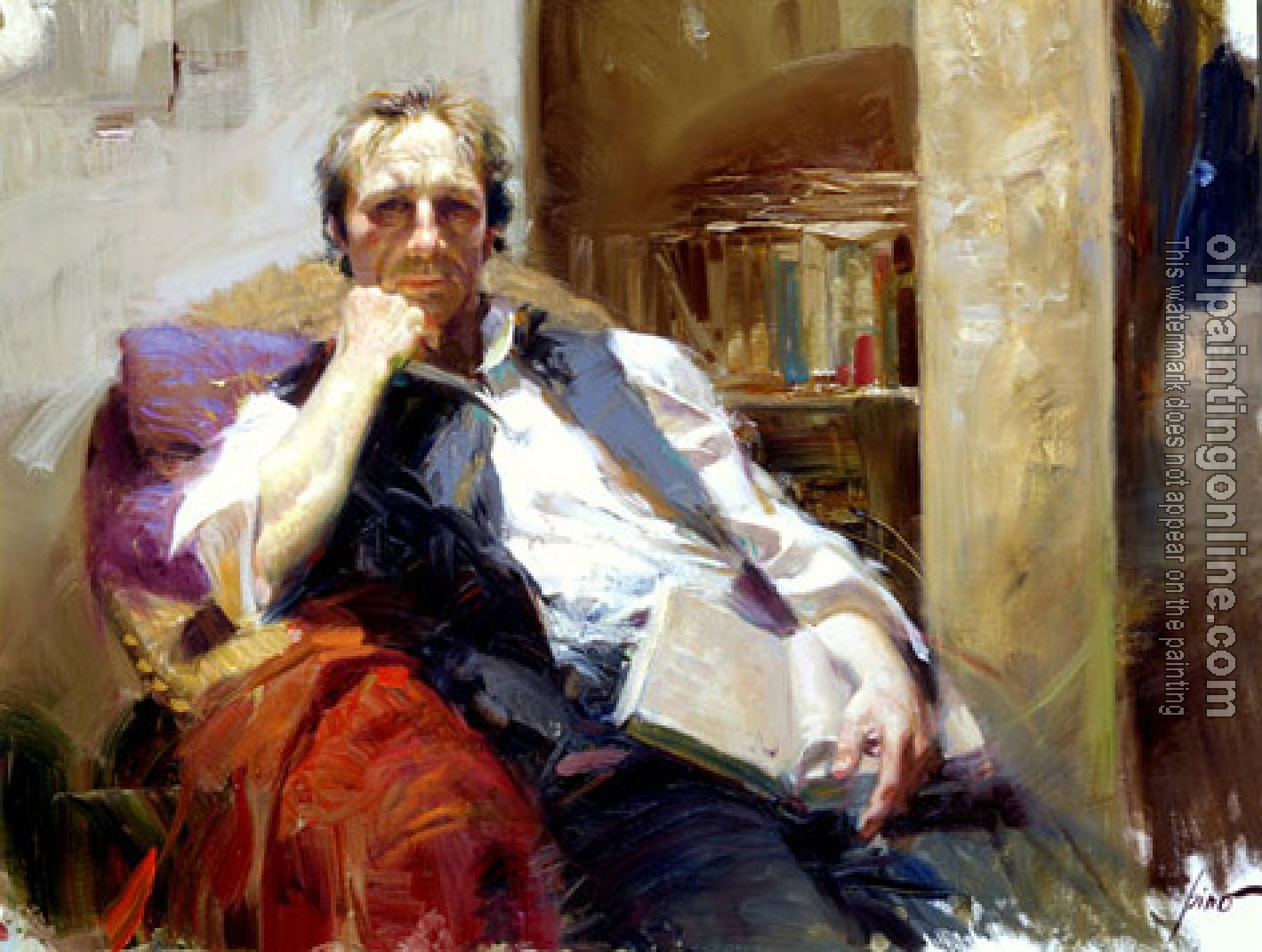 Pino Daeni - Impression oil painting.